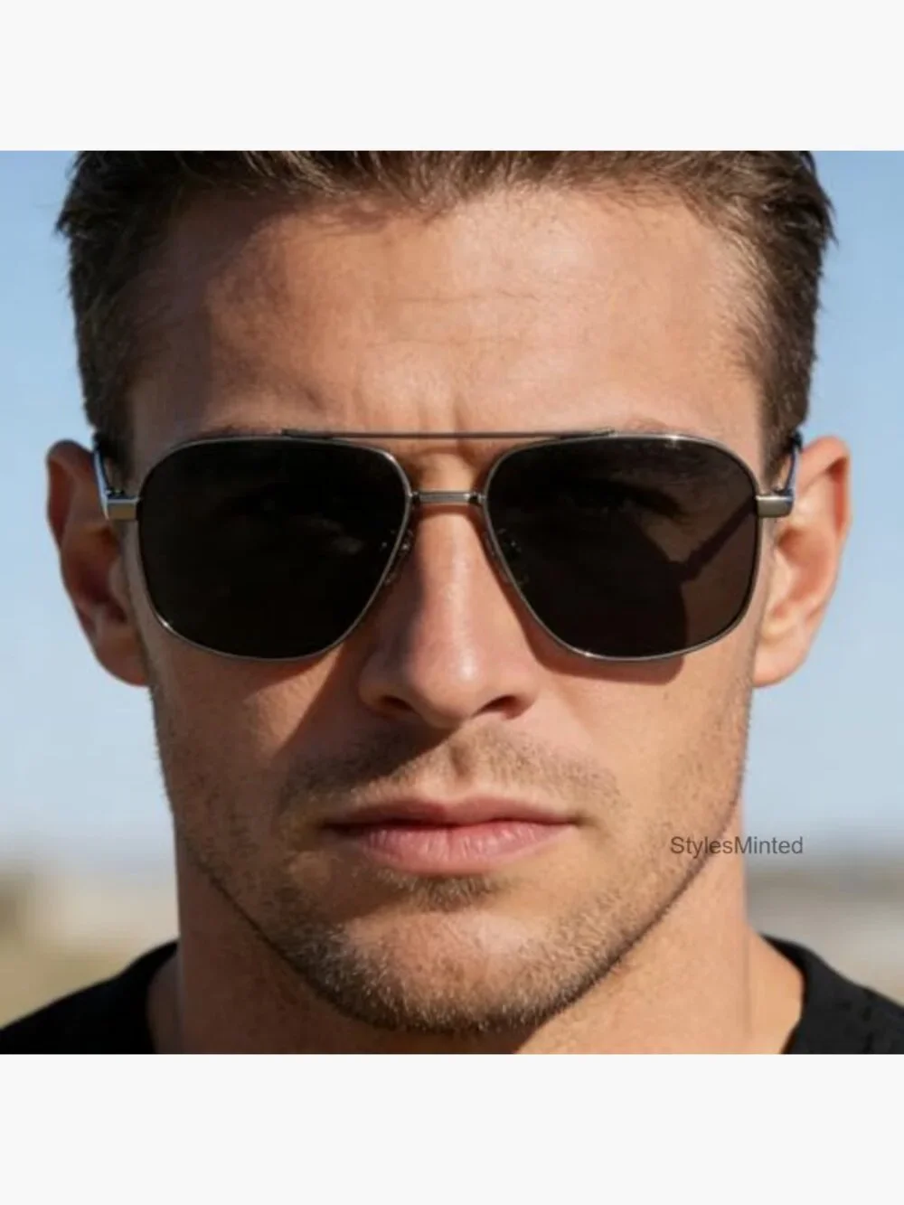 Oversized Polarized Aviator Sunglasses for Big Heads Extra Wide 158mm UV400